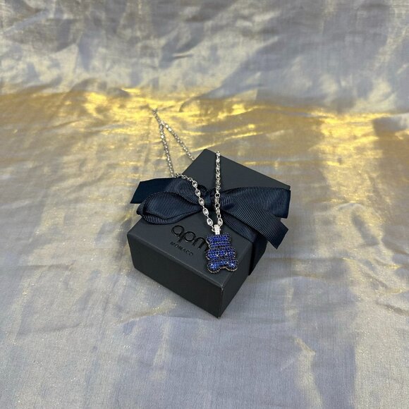 APM Monaco Baba Yummy Bear Blue Necklace - Picture 1 of 5